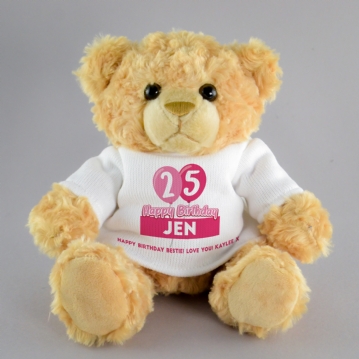 Personalised Birthday Balloon Teddy Bears