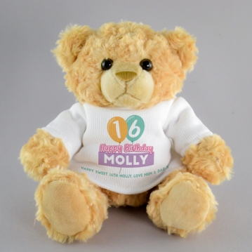 Personalised Birthday Balloon Teddy Bears