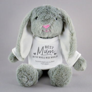 Personalised Best Mum Ever Bunny