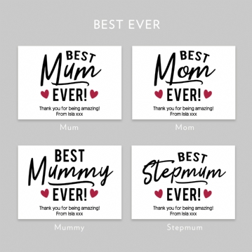 Personalised Best Mum Ever Bunny