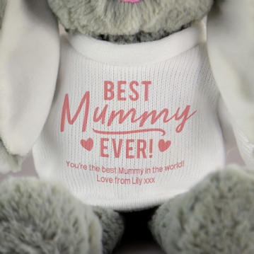 Personalised Best Mum Ever Bunny