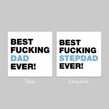 Personalised Best Fucking Dad/Stepdad Ever Mug