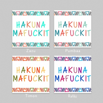 Hakuna Mafuckit Mug in Choice of Colourway