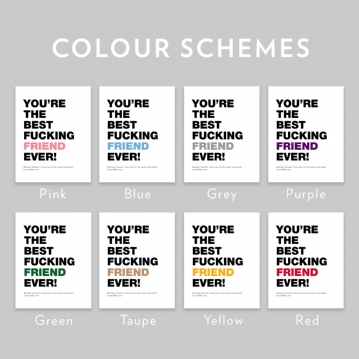Personalised Best Fucking Friend Ever Print