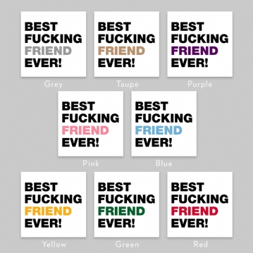 Personalised Best Fucking Friend Ever Mug