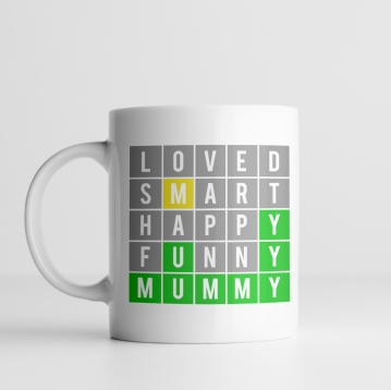 Personalised Mummy Word Puzzle Mug