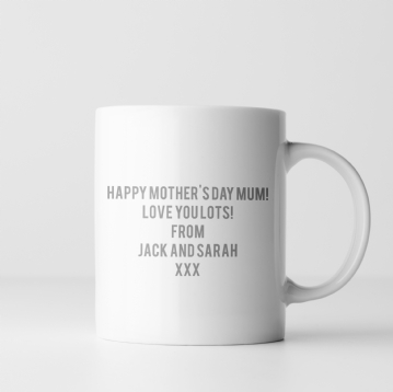 Personalised Mummy Word Puzzle Mug