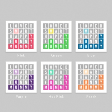 Personalised Mummy Word Puzzle Mug