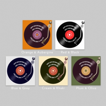 Personalised 60th Birthday Retro Record Mug