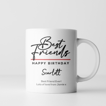 Personalised Classy Best Friend Mug