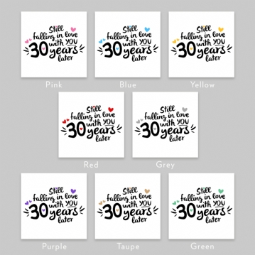 Still Falling in Love 30 Years Later Personalised Mug