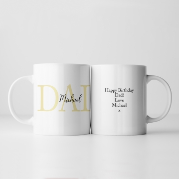 Personalised Dad and Children's Names Mug