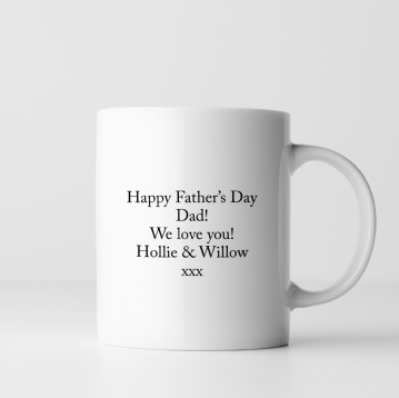 Personalised Dad and Children's Names Mug