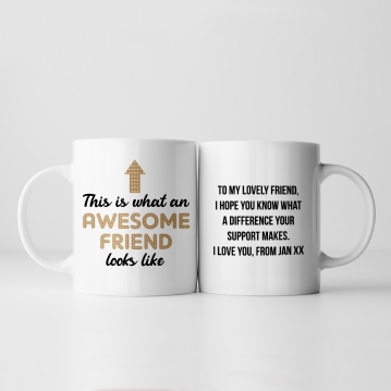 Awesome Friend Personalised Mug