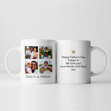 Dad in a Million Personalised Photo Mug