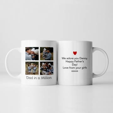 Dad in a Million Personalised Photo Mug