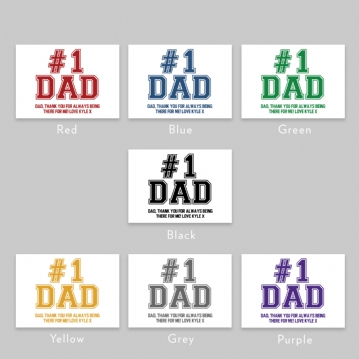 #1 Dad Personalised Teddy Bear