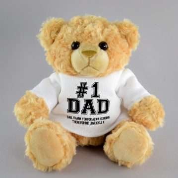 #1 Dad Personalised Teddy Bear