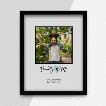 Daddy & Me Personalised Photo Print
