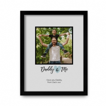 Daddy & Me Personalised Photo Print