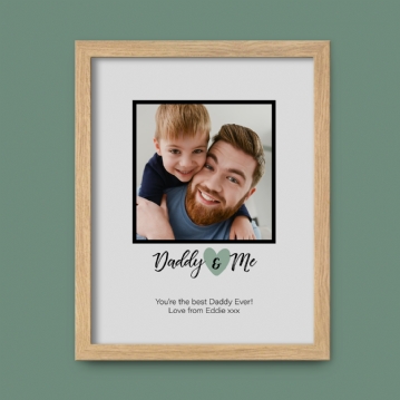 Daddy & Me Personalised Photo Print