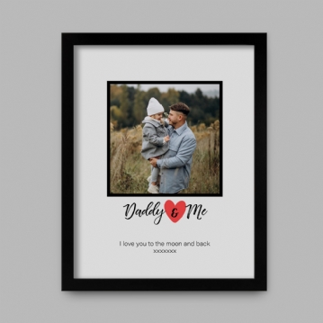 Daddy & Me Personalised Photo Print