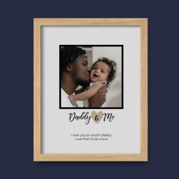 Daddy & Me Personalised Photo Print
