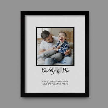 Daddy & Me Personalised Photo Print