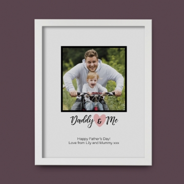 Daddy & Me Personalised Photo Print