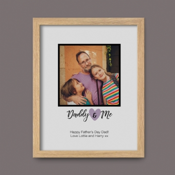 Daddy & Me Personalised Photo Print
