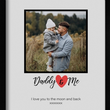Daddy & Me Personalised Photo Print