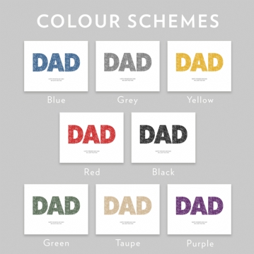 Things Dad Loves Personalised Print