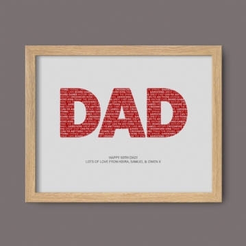 Things Dad Loves Personalised Print
