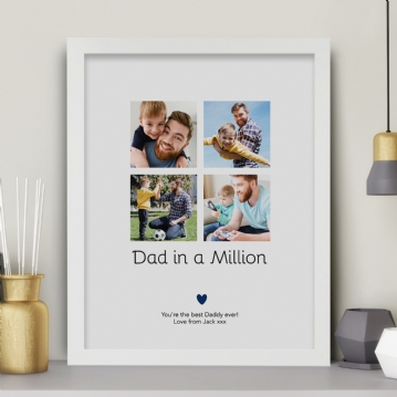 Dad in a Million Personalised Photo Print