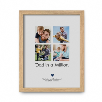 Dad in a Million Personalised Photo Print
