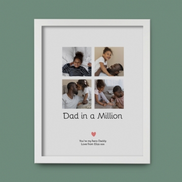 Dad in a Million Personalised Photo Print