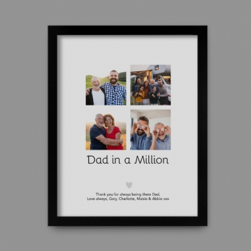 Dad in a Million Personalised Photo Print