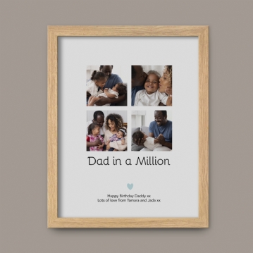 Dad in a Million Personalised Photo Print