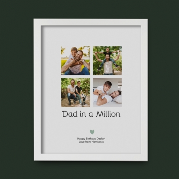 Dad in a Million Personalised Photo Print