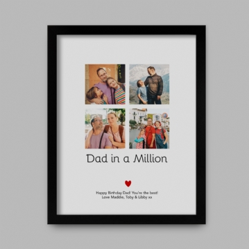 Dad in a Million Personalised Photo Print