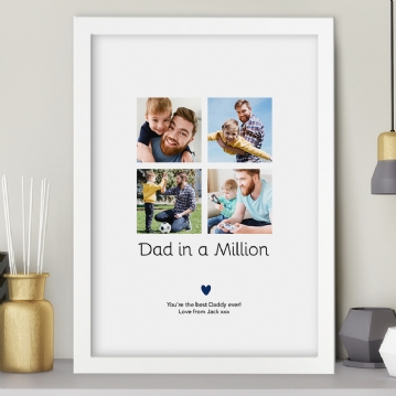 Dad in a Million Personalised Photo Print
