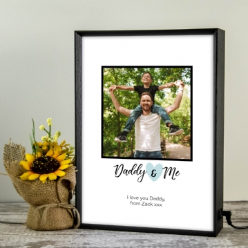 Daddy & Me Personalised Photo Light Box