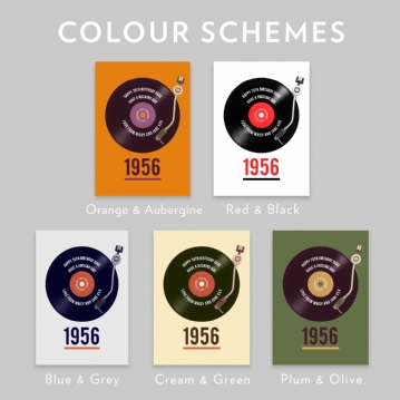 Personalised 70th Birthday Retro Record Light Box