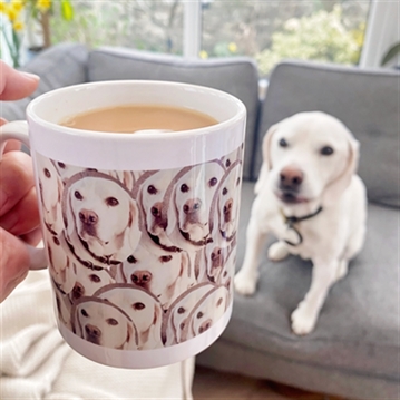 Mug with dogs outlet face on it