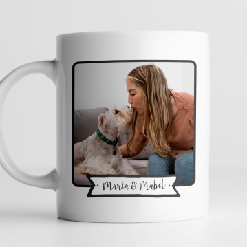 Personalised Lifes So Much Better With A Dog Photo Mug