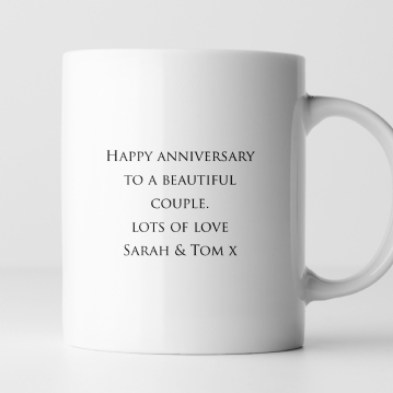 Personalised Pair of Sapphire Anniversary Mugs