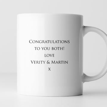 Pair of Personalised Emerald Anniversary Mugs