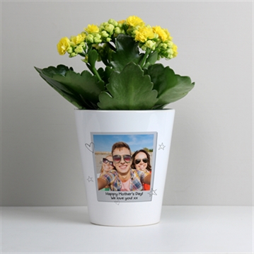 Personalised Photo Upload Plant Pot