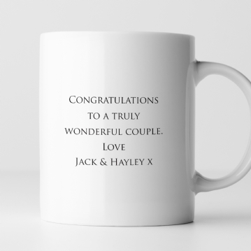 Personalised Pair of Coral Anniversary Mugs