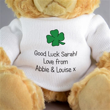 Personalised Good Luck Teddy Bear